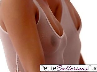 First time anal threesome for tiny teens
