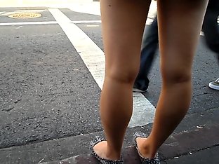 BootyCruise: Chinatown Bus Stop 16: Shorts-Clad Asian Teen